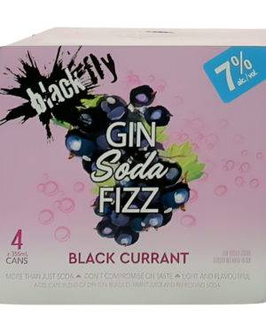 BLACK FLY GIN SODA FIZZ BLACK CURRANT 4PACK  7%