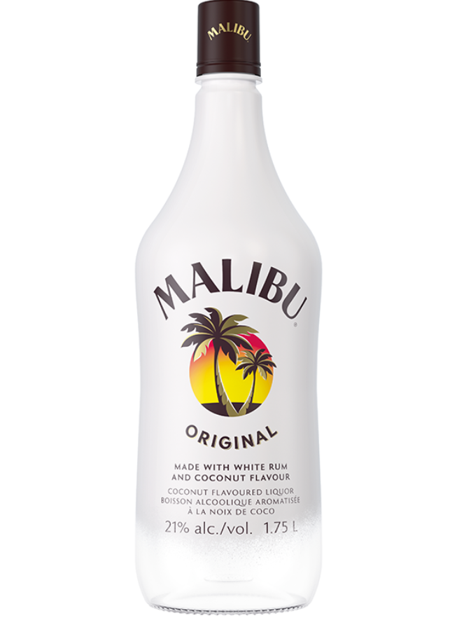 MALIBU COCONUT FLAVOURED LIQUOR ( 21% alc)