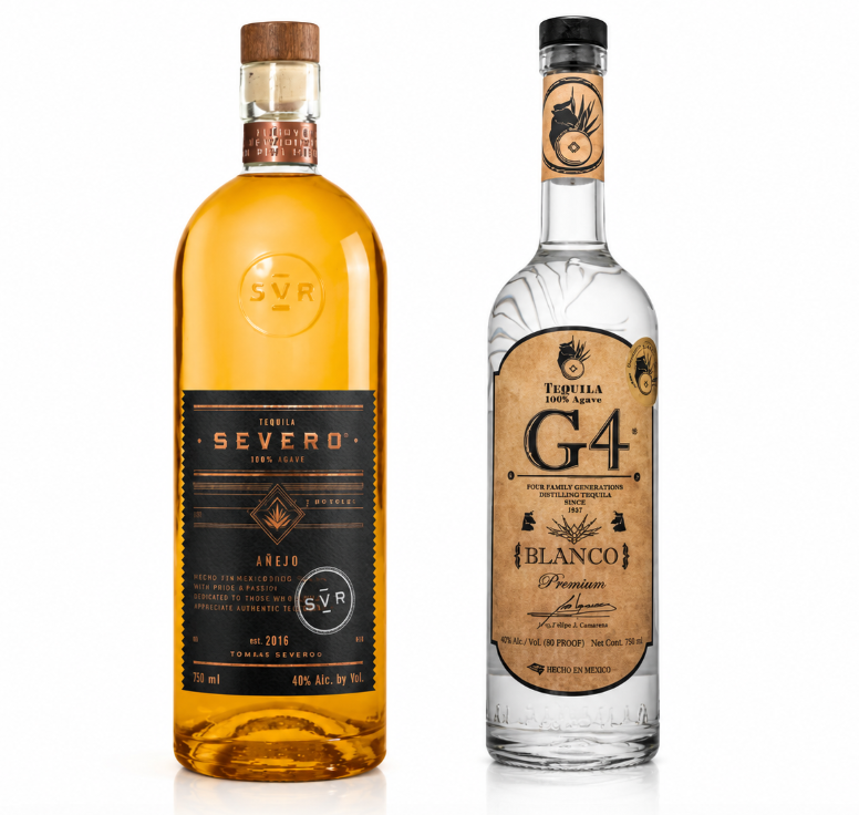 G4 Blanco Madera Tequila + SEVERO TEQUILA ANEJO
