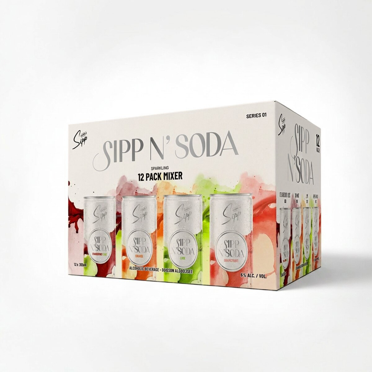 SIPP N' SODA SELECT MIX 01 12PACK 6%ACL