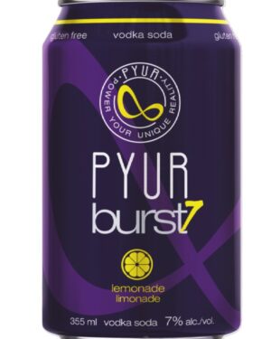 PYUR BURST 7% LEMONADE VODKA SODA  6PACK