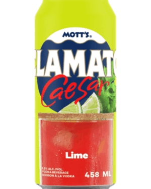 MOTT'S CLAMATO CAESAR LIME 458ML 5.5%ALC.