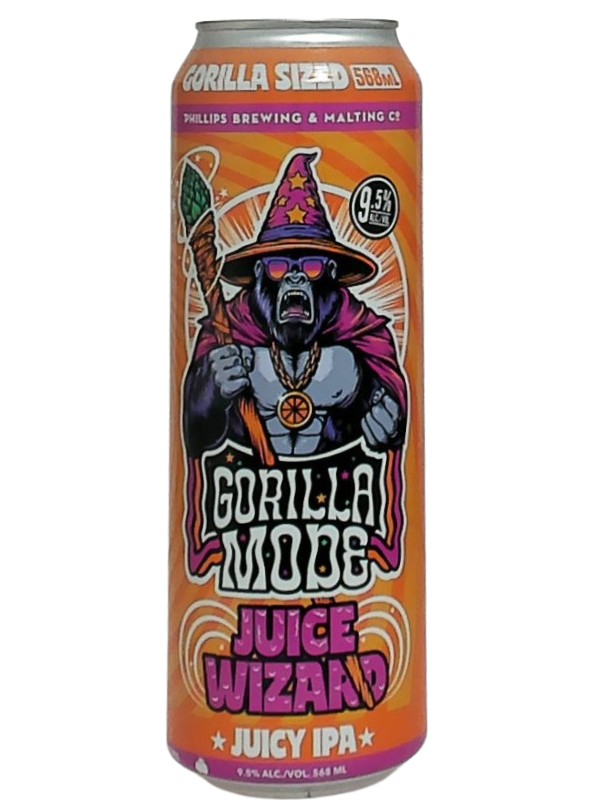 PHILLIPS GORILLA MODE JUICE WIZARD IPA 568ML 10%ALC.