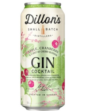 DILLON'S GIN COCKTAIL APPLE CRANBERRY 473ML 5%ALC.