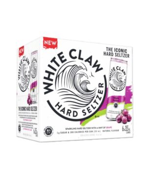 WHITE CLAW GRAPE 6-PACK 5%ALC.