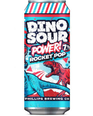 PHILLIPS DINO SOUR POWER ROCKET POP 473ML 7%ALC