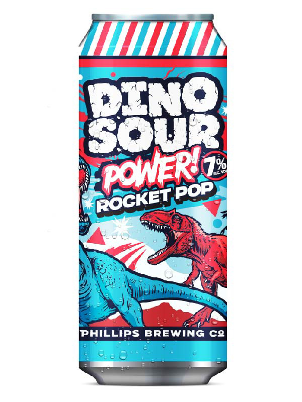 PHILLIPS DINO SOUR POWER ROCKET POP 473ML 7%ALC