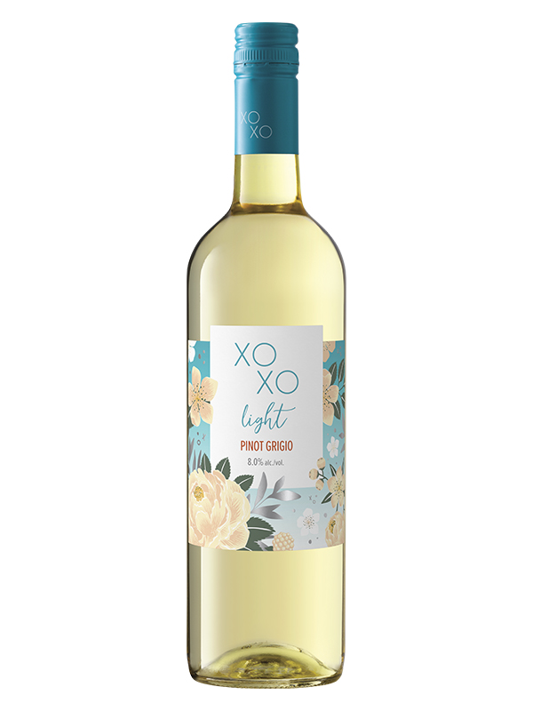 XOXO PINOT GRIGIO LIGHT 750ML 8%ALC.