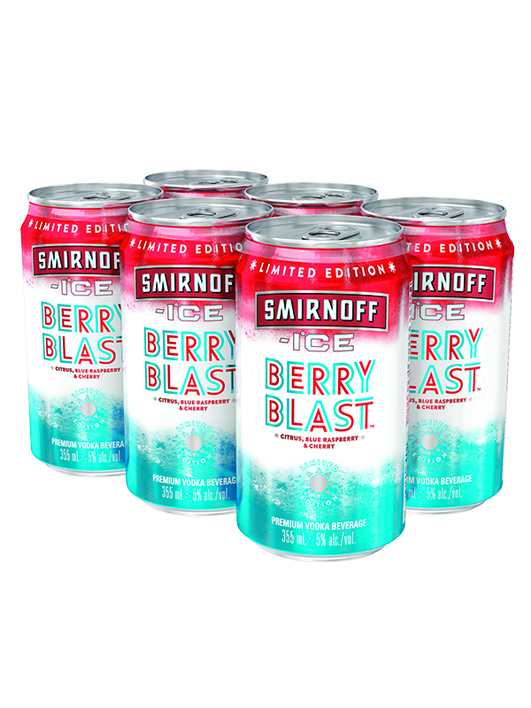 SMIRNOFF ICE BERRY BLAST 6PACK 5%ALC.
