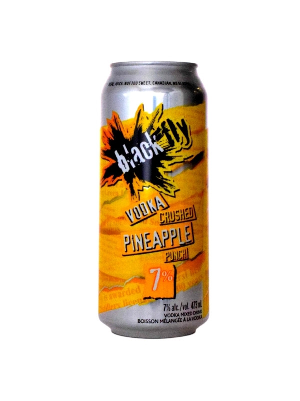 BLACK FLY VODKA CRUSHED PINEAPPLE PUNCH 473ML 7%ALC.