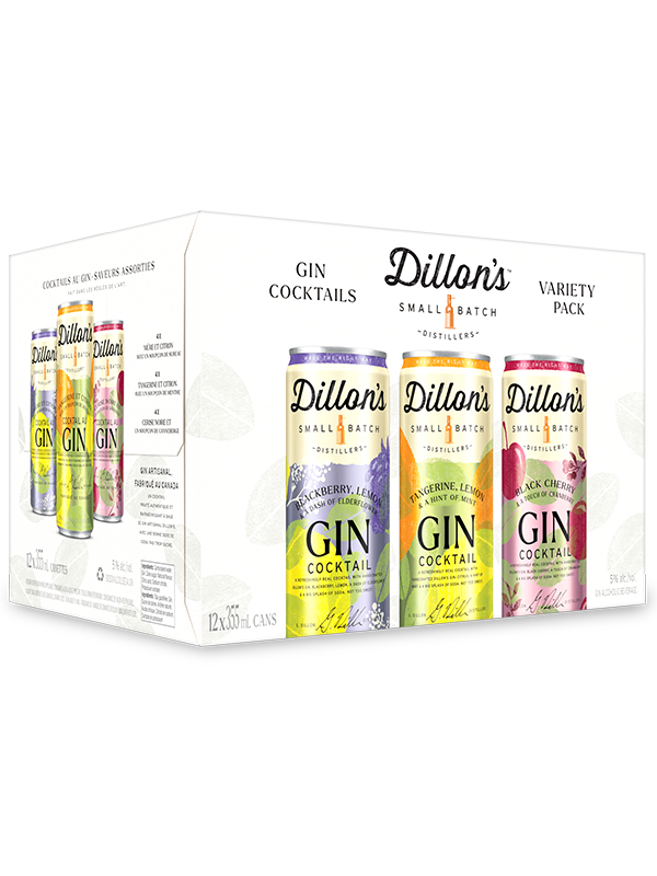 DILLON'S GIN VARIETY 12 PACK 355ML 5%ALC.