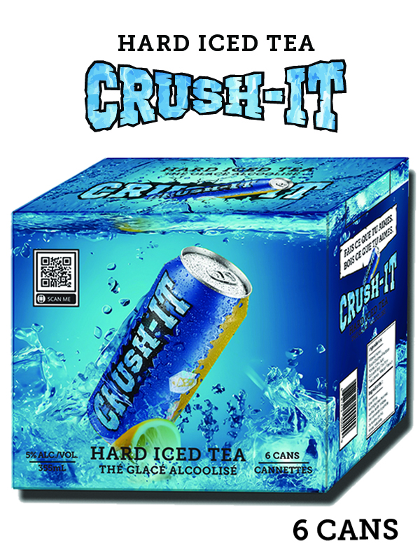 CRUSH-IT HARD ICED TEA 355ML 5%ALC