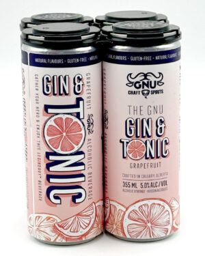 GNU GIN & TONIC GRAPEFRUIT 4PK 355ML 5%ALC.