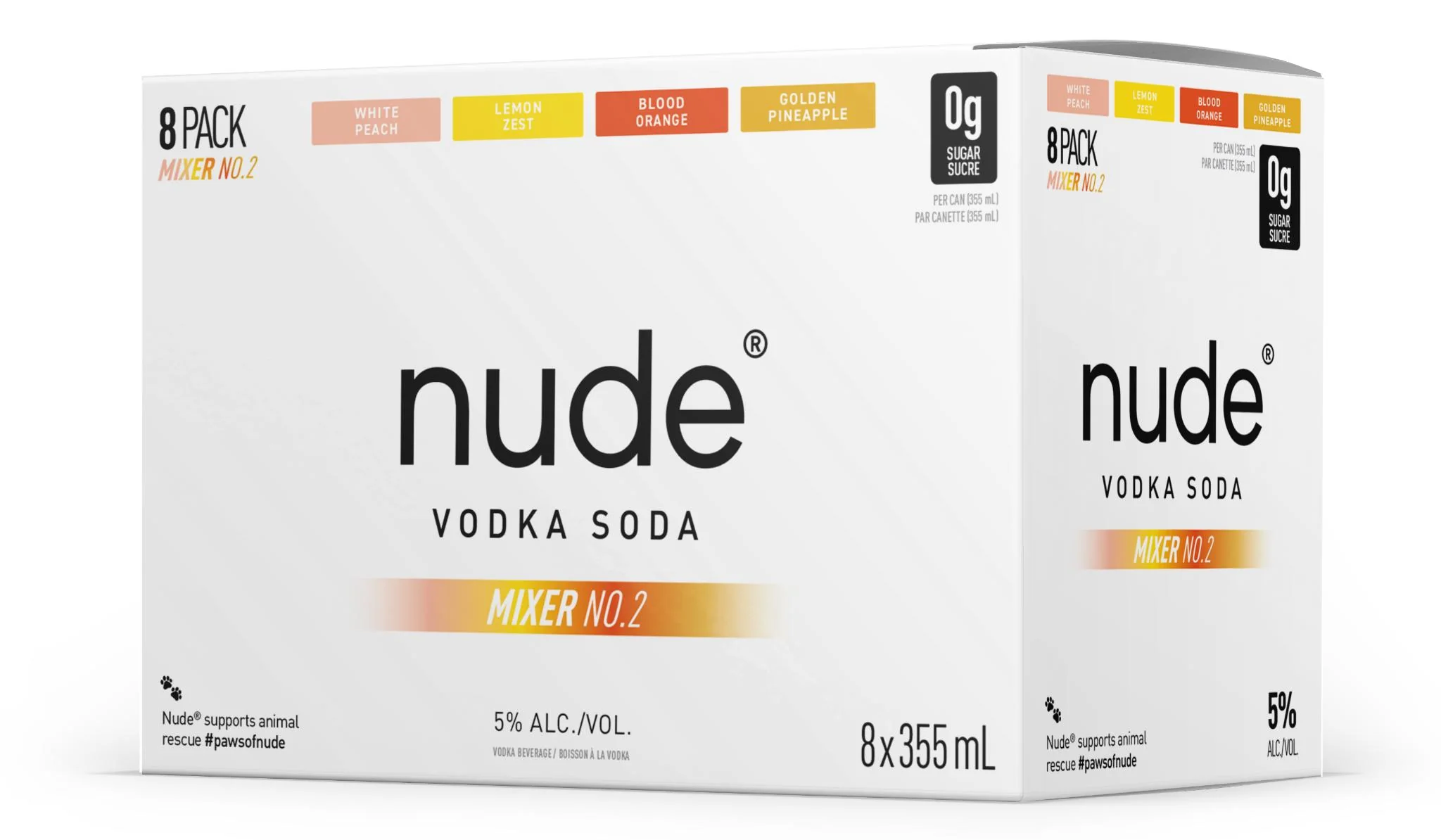 Nude Vodka Soda - RTD Mixer No. 2 - Can 355ml - 8 PAK