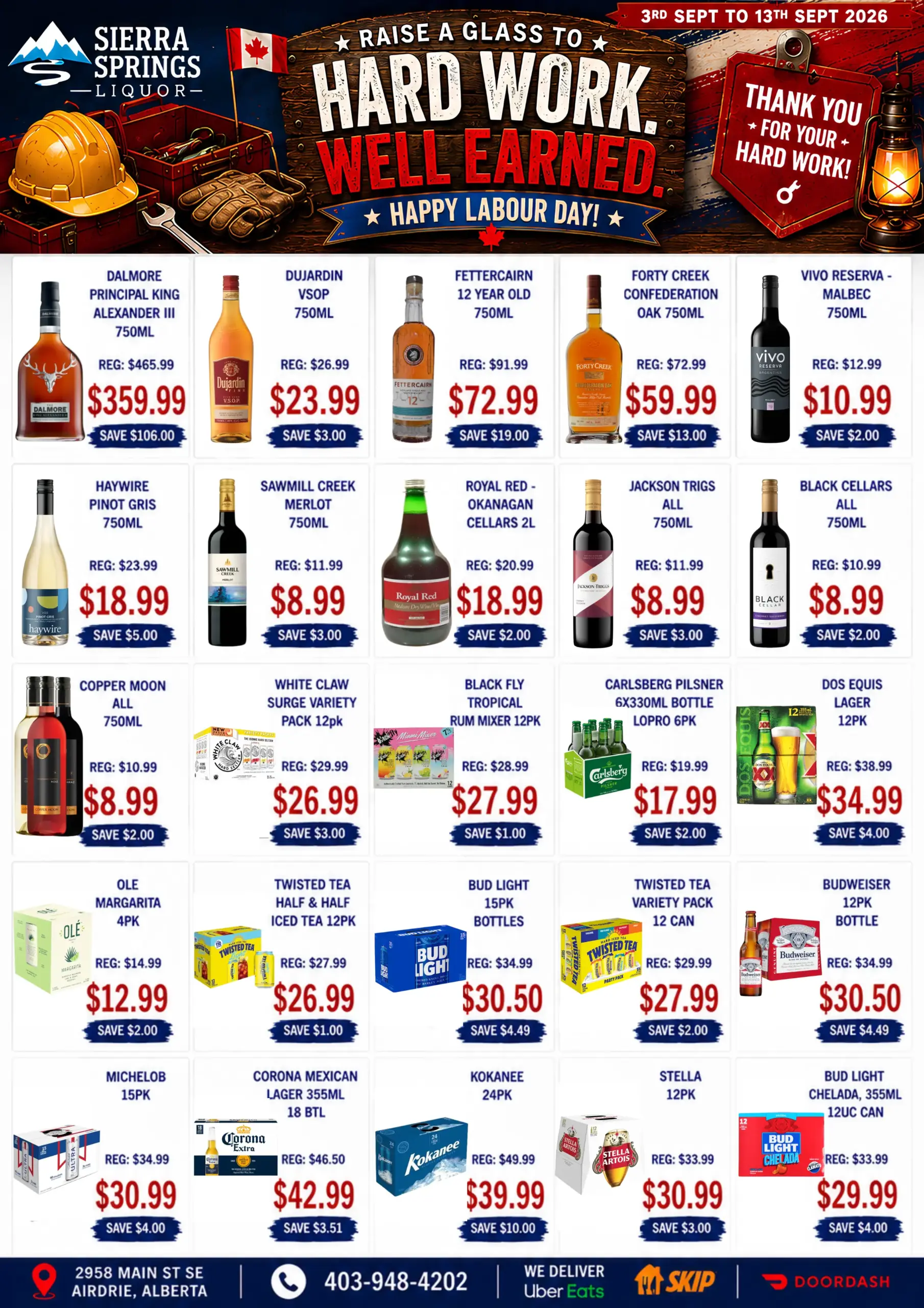 Sierra Springs Liquor Flyer 3