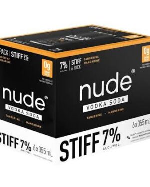 Nude Vodka Soda - RTD Stiff Tangerine - Can 355ml 6PACK