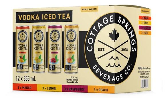 Cottage Springs RTD Iced Tea Variety - Can 355ml 12PACK