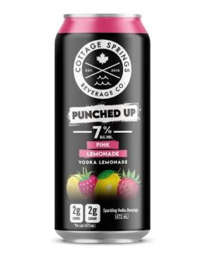 Cottage Springs RTD Punched Up Vodka Pink Lemonade 473ML 7%ALC.