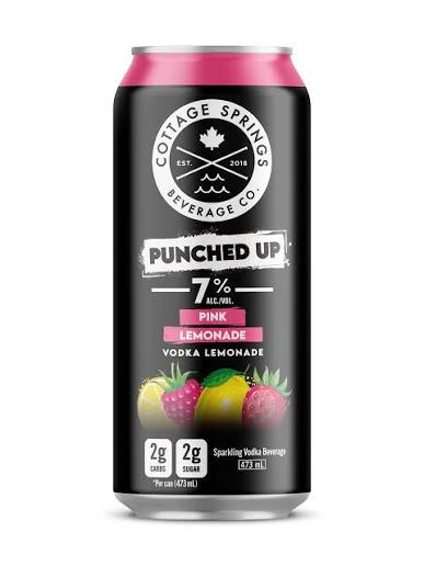 Cottage Springs RTD Punched Up Vodka Pink Lemonade 473ML 7%ALC.