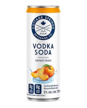 Cottage Springs RTD Peach Vodka Soda - Can 473ml