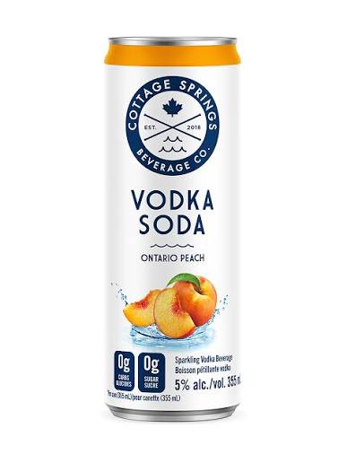 Cottage Springs RTD Peach Vodka Soda - Can 473ml