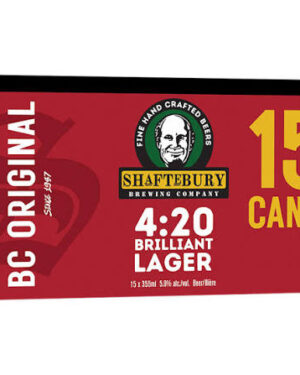 Shaftebury 4:20 Brilliant Lager - Can 355ml - 15 PACK