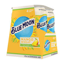 BLUE MOON MANGO WHEAT, 473ML 4PACK CAN