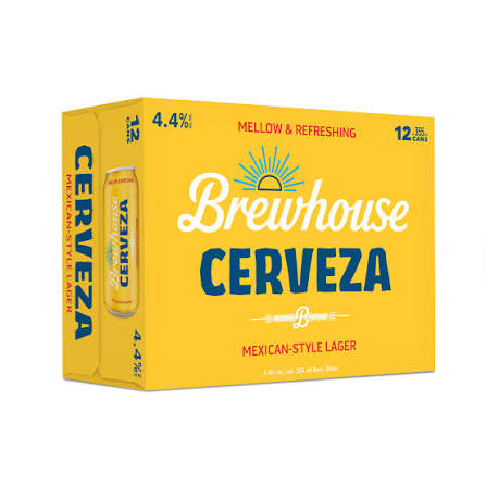 GW BREWHOUSE CERVEZA, 355ML 12UC CAN