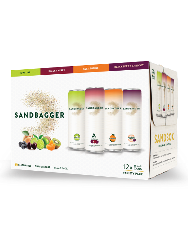 SANDBAGGER SANDBOX GIN VARIETY PK 12X355ML 5%ALC